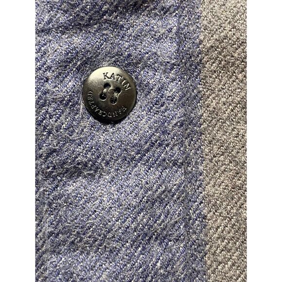 Katin Americas Surf Shirt Adult XL XX Flannel Striped Button Up Casual Mens - Picture 3 of 11